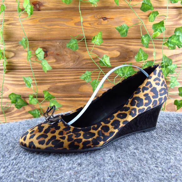 Bandolino Women's Leopard Pump Brown Synthetic Pump 6.5 Medium Gently Used 2025 - Picture 1 of 6